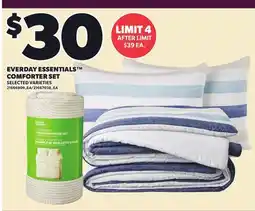 Loblaws EVERDAY ESSENTIALS COMFORTER SET offer