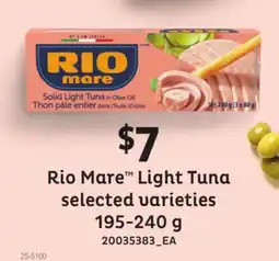 Loblaws RIO MARE LIGHT TUNA offer