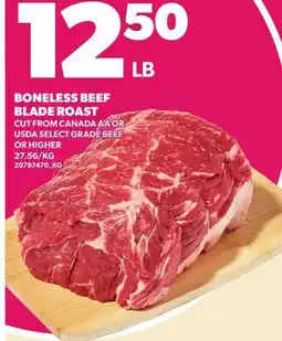 Loblaws BONELESS BEEF BLADE ROAST offer