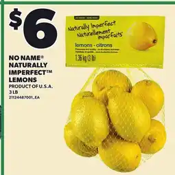 Loblaws NO NAME NATURALLY IMPERFECT LEMONS, 3 LB offer
