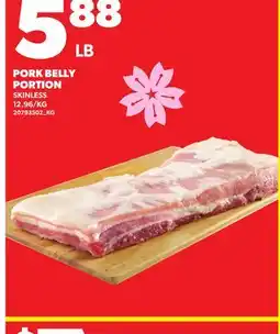 Loblaws PORK BELLY PORTION offer