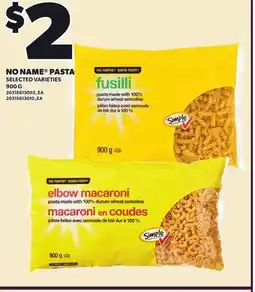 Loblaws NO NAME PASTA offer