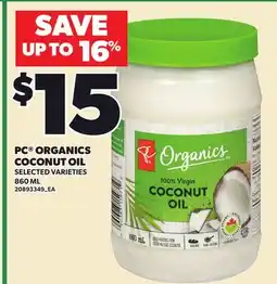 Loblaws PC ORGANICS COCONUT OIL offer
