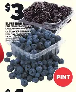 Loblaws BLUEBERRIES OR BLACKPBERRIES offer