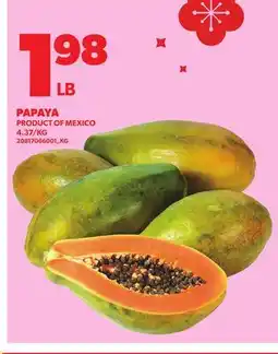 Loblaws PAPAYA offer