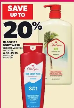 Loblaws OLD SPICE BODY WASH offer