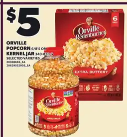 Loblaws ORVILLE POPCORN, 6/8'S OR KERNEL JAR offer