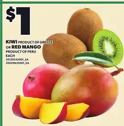 Loblaws KIWI OR RED MANGO, EACH offer