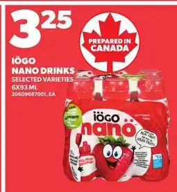 Loblaws IÖGO NANO DRINKS offer