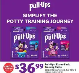Loblaws PULL-UPS ECONO PACK TRAINING PANTS, 66-104'S offer