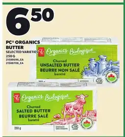 Loblaws PC ORGANICS BUTTER offer