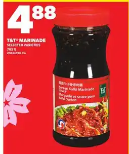 Loblaws T&T MARINADE offer