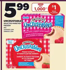 Loblaws UNCRUSTABLES, 4'S offer