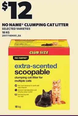 Loblaws NO NAME CLUMPING CAT LITTER offer
