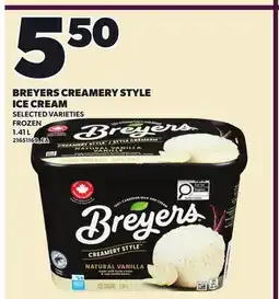 Loblaws BREYERS CREAMERY STYLE ICE CREAM offer