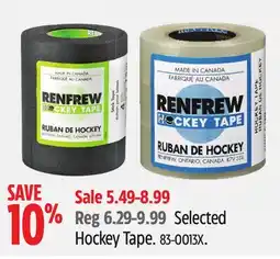 Canadian Tire Selected Hockey Tape offer