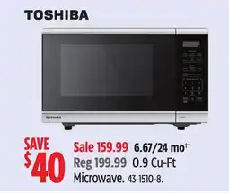 Canadian Tire 0.9 Cu-Ft Microwave offer