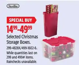 Canadian Tire Selected Christmas Storage Boxes offer