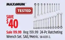 Canadian Tire MAXIMUM 24-Pc Ratcheting Wrench Set offer