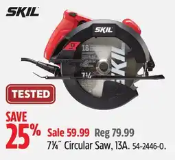 Canadian Tire 71⁄4˝ Circular Saw, 13A offer
