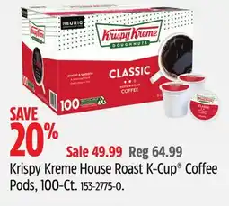 Canadian Tire Krispy Kreme House Roast K-Cup Coffee Pods offer