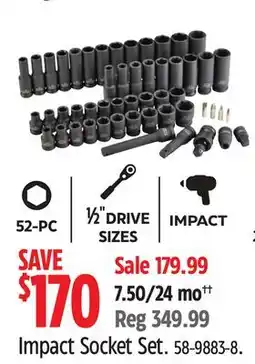Canadian Tire STANLEY Black Chrome Socket Sets offer