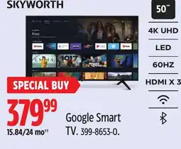 Canadian Tire Skyworth Google Smart TV offer