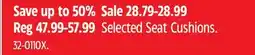 Canadian Tire Realtree Selected Seat Cushions offer