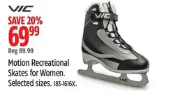 Canadian Tire VIC Motion Recreational Skates for Women offer