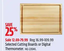 Canadian Tire Paderno Selected Cutting Boards or Digital Thermometer offer