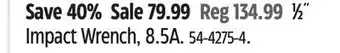 Canadian Tire Mastercraft Impact Wrench, 8.5A offer