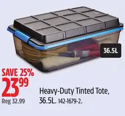 Canadian Tire Mastercraft Heavy-Duty Tinted Tote offer