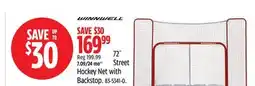 Canadian Tire Winnwell 72 Street Hockey Net with Backstop offer