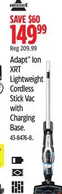 Canadian Tire Adapt Ion XRT Lightweight Cordless Stick Vac with Charging Base offer