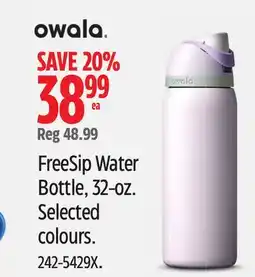 Canadian Tire FreeSip Water Bottle, 32-oz. Selected offer