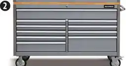 Canadian Tire 56˝10-Drawer Cabinet with Butcher-Block Top offer