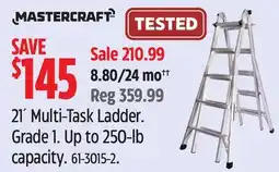 Canadian Tire Mastercraft 21´ Multi-Task Ladder offer