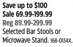 Canadian Tire CANVAS Selected Bar Stools or Microwave Stand offer