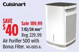 Canadian Tire Cuisinart Air Purifier 500 with Bonus Filter offer