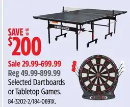 Canadian Tire Selected Dartboards or Tabletop Games offer