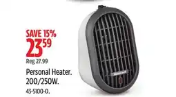 Canadian Tire Honeywell Personal Heater offer