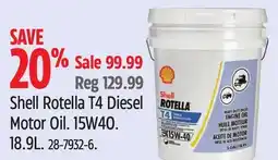Canadian Tire Shell Rotella T4 Diesel Motor Oil offer