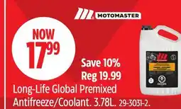 Canadian Tire Motomaster Long-Life Global Premixed Antifreeze/Coolant offer