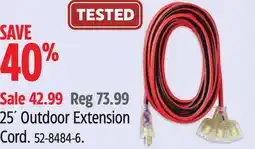 Canadian Tire MAXIMUM 25' Outdoor Extension Cord offer