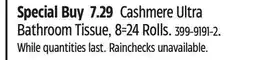 Canadian Tire Cashmere Ultra Bathroom Tissue, 8=24 Rolls offer