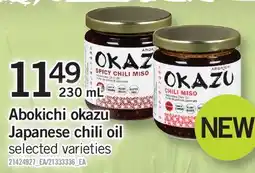 Fortinos ABOKICHI OKAZU JAPANESE CHILI OIL offer
