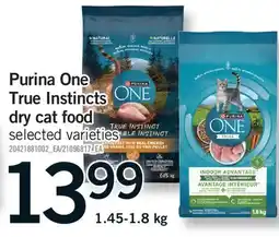 Fortinos PURINA ONE TRUE INSTINCTS DRY CAT FOOD offer