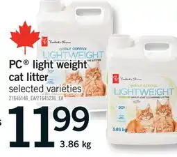 Fortinos PC LIGHT WEIGHT CAT LITTER offer