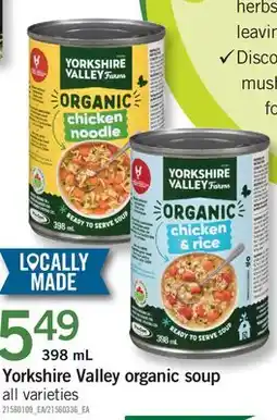 Fortinos YORKSHIRE VALLEY ORGANIC SOUP offer