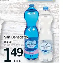 Fortinos SAN BENEDETTO WATER offer